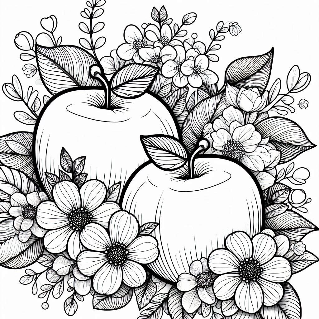 Apple-with-Flowers-Coloring-Page.jpg