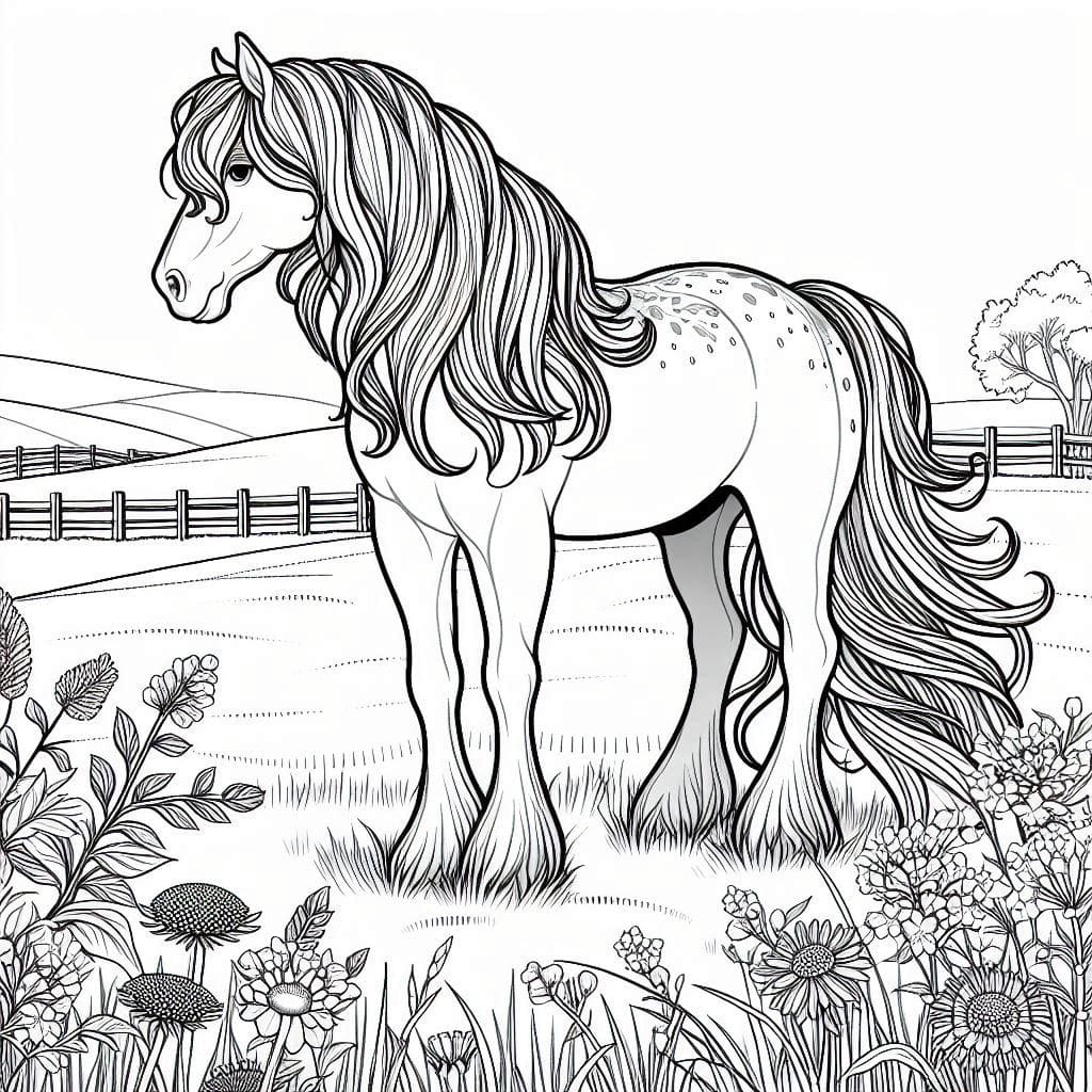 The Horse in the Flower Field