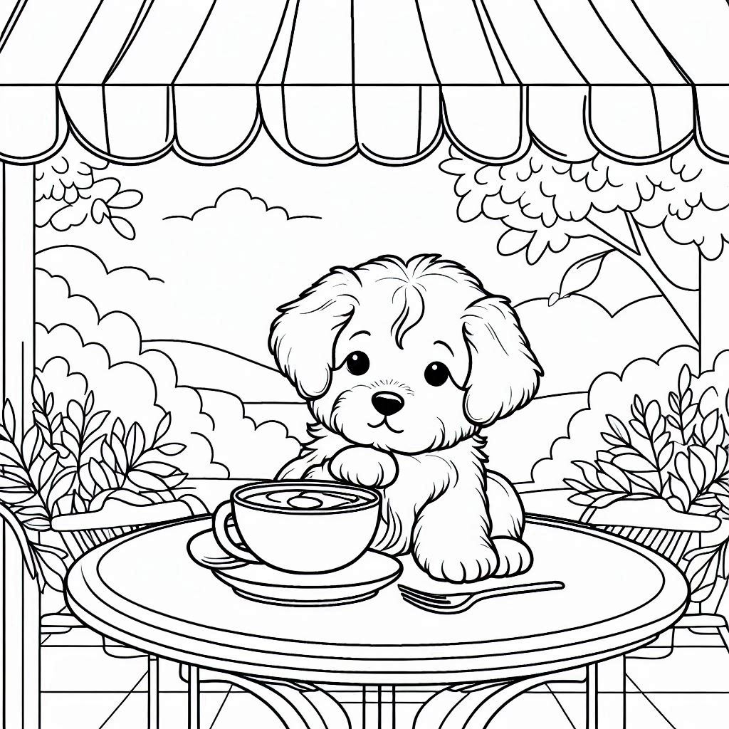 [Image: Cafe-Time-Puppy-coloring-page-3.jpg]
